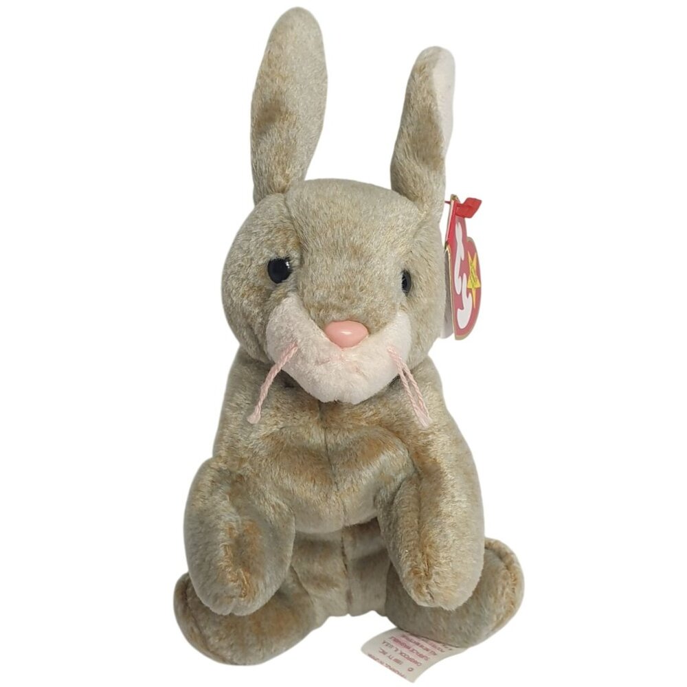 VTG Ty Beanie Babies Nibbly Bunny Plush Toy 1998
